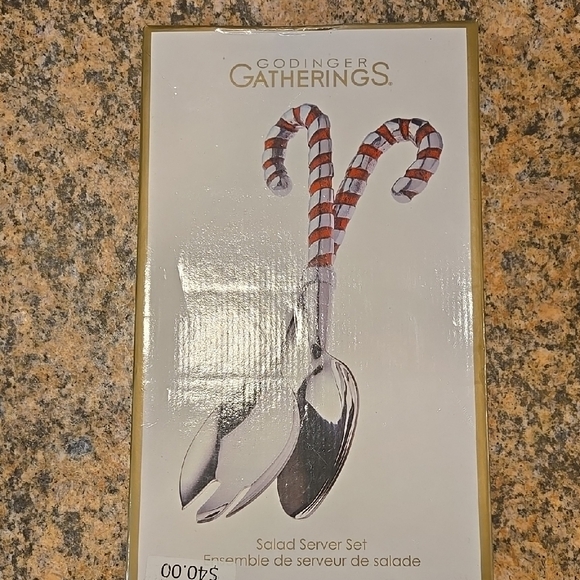 Godinger Other - Godinger Red and Silver Dining Serving Utensils